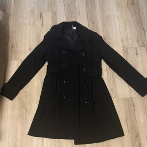 Divided Black Trench Coat